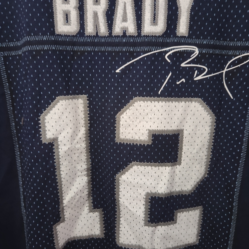 Tom Brady Gildan Heavy Cotton Dark Blue Tee 2015 Stitched Numbers